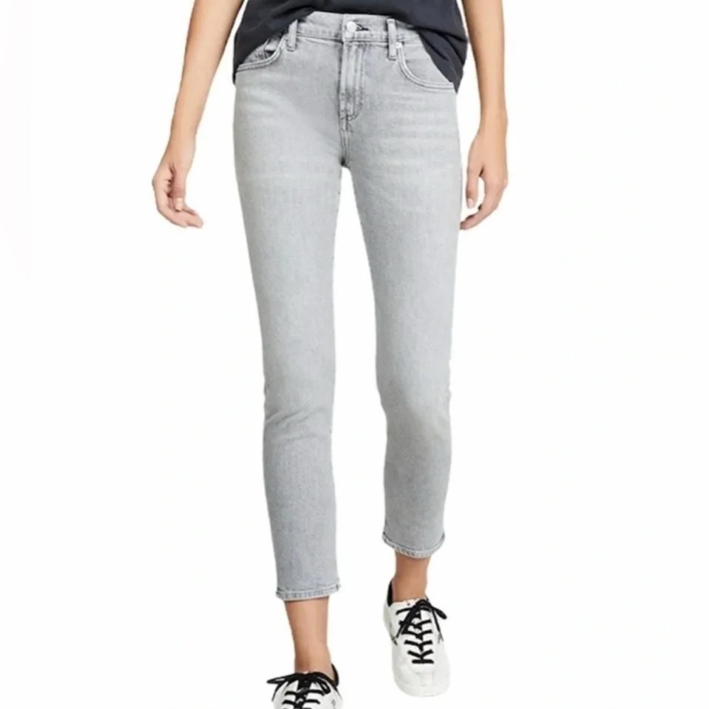 AGOLDE Feel Good Sophie High Rise Skinny Crop Grey Jeans size 30